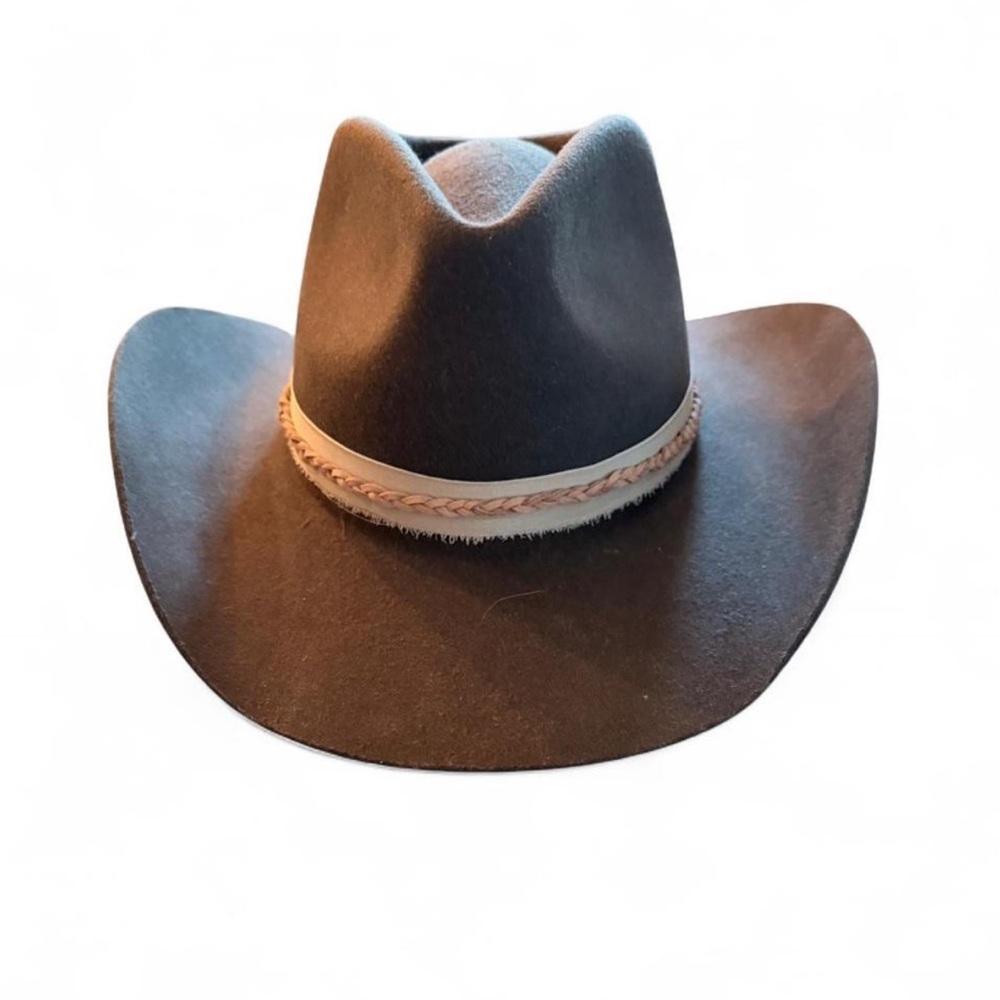 Kendra Scott Yellow Rose Western Felt women’s Cowboy Hat with Braided Band